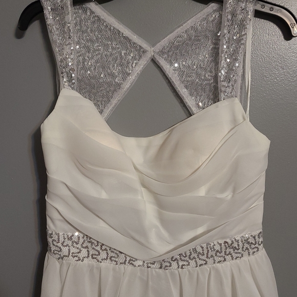 White Formal Dress - Picture 2 of 8